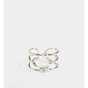 Evil eye celestial ring